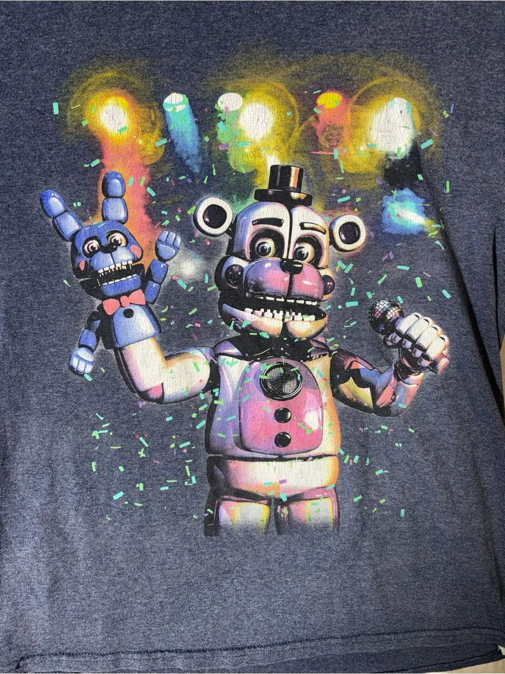 Five Nights Animatronic Graphic Tee - Navy